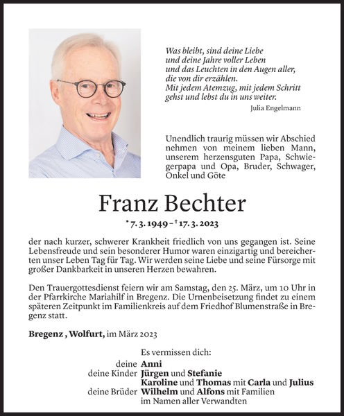 20230322 Todesanzeige Franz Bechter sm